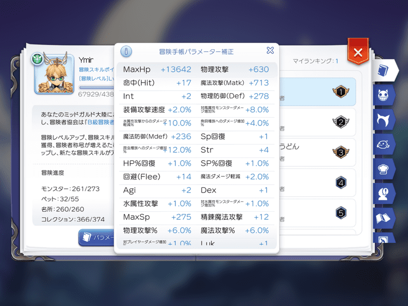 パラメータ補正