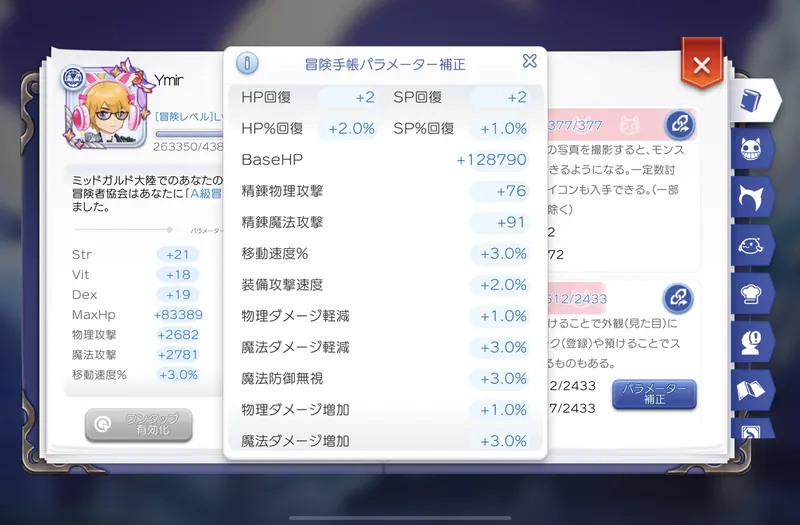 パラメータ補正2