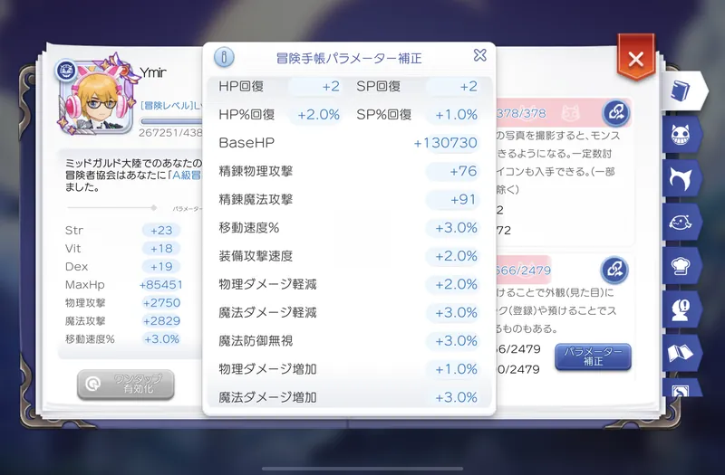 パラメータ補正2